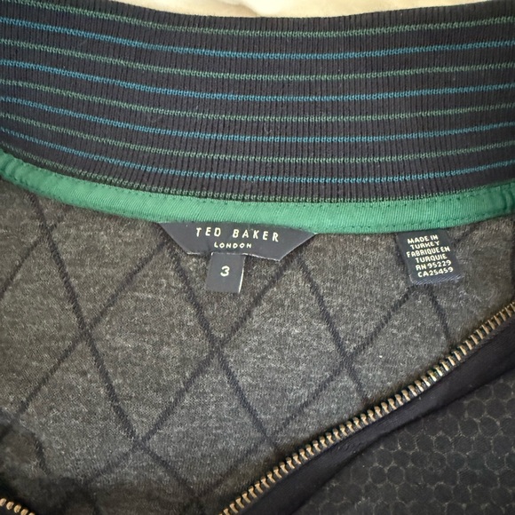 Ted Baker London Quilted Bomber Jacket Size 3 - Picture 4 of 6